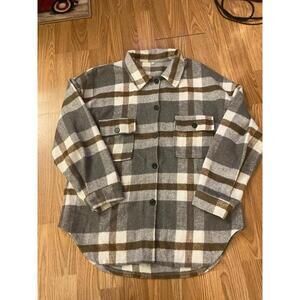 Plaid Shacket Size Large